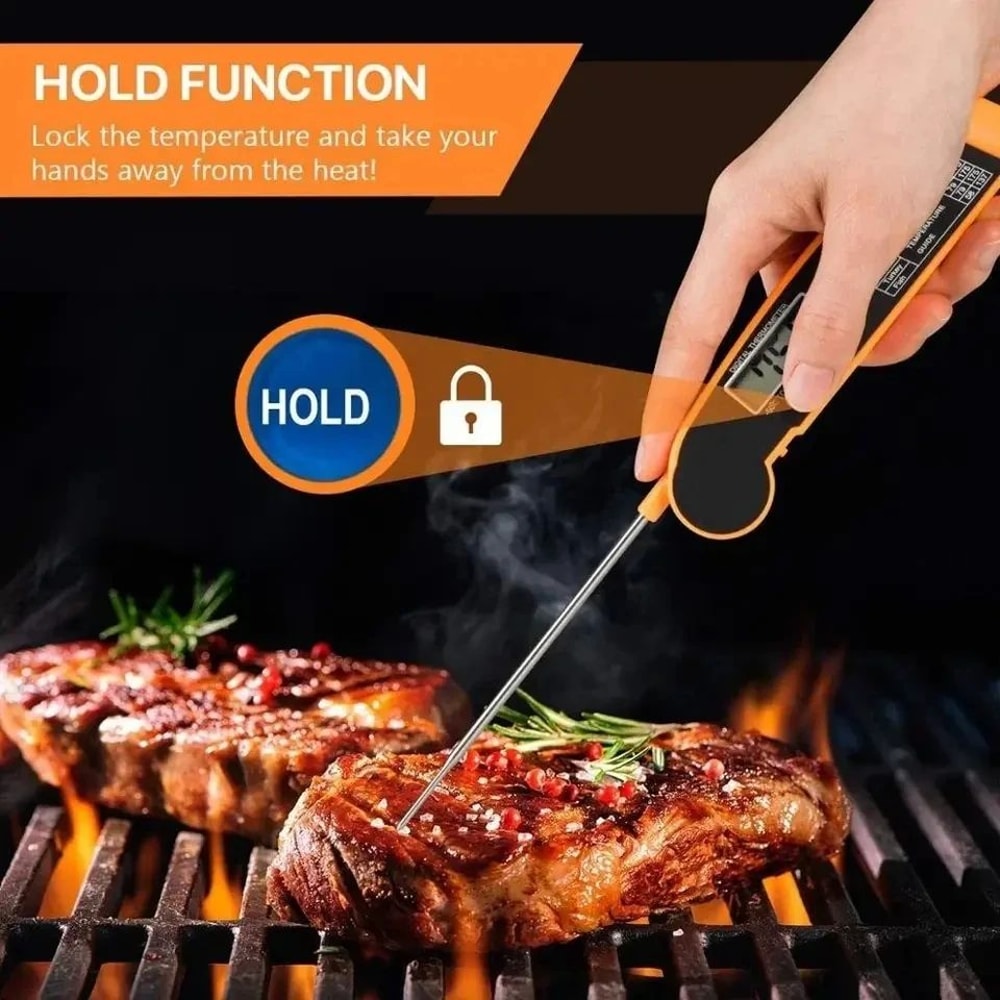 Instant Precision Digital Meat Thermometer For BBQ Grill And Kitchen Cooking 4