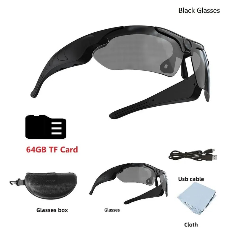 HD Vision Camera Sunglasses With 1080P Recording For Outdoor Sports And Travel 7