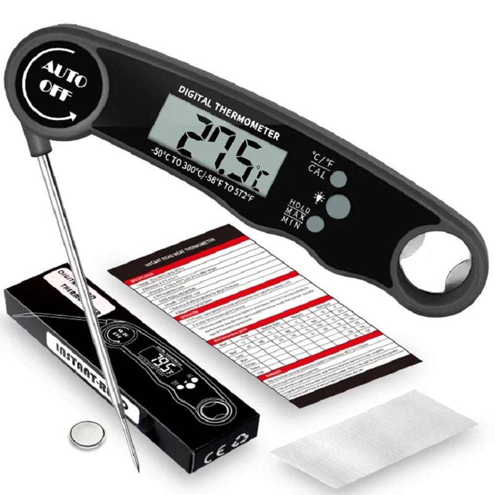 QuickTemp Instant Read Meat Thermometer Digital Food Thermometer For Cooking And Grilling 4