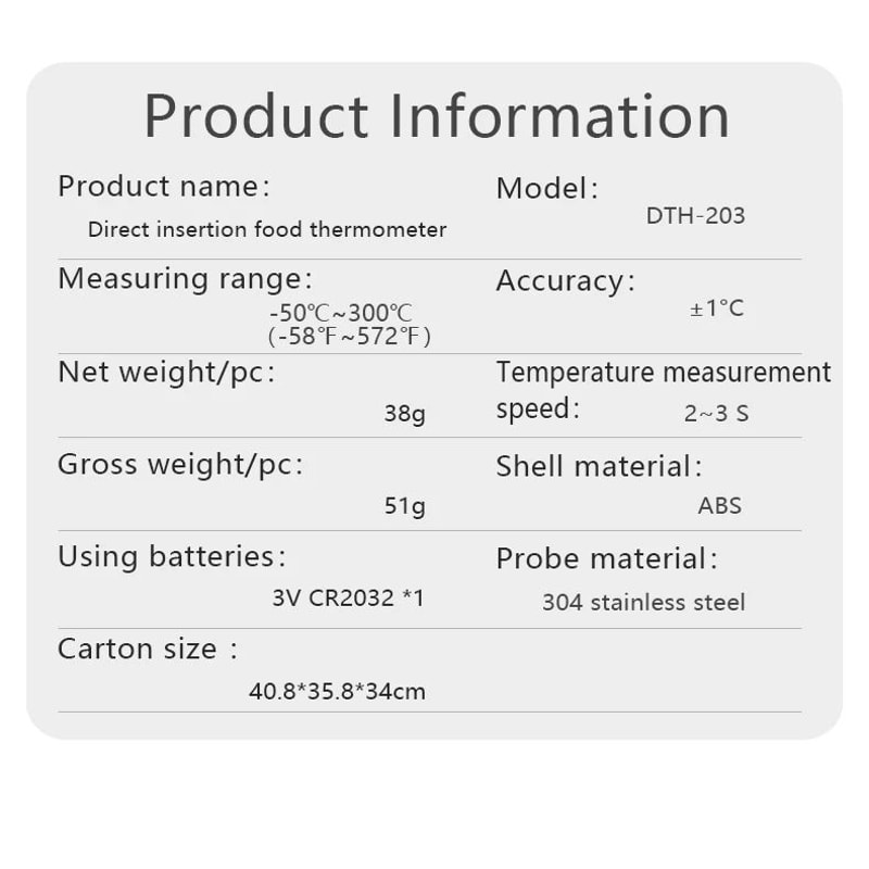 ProTemp Digital Meat Thermometer Instant Read Food Thermometer With Backlit Display 4