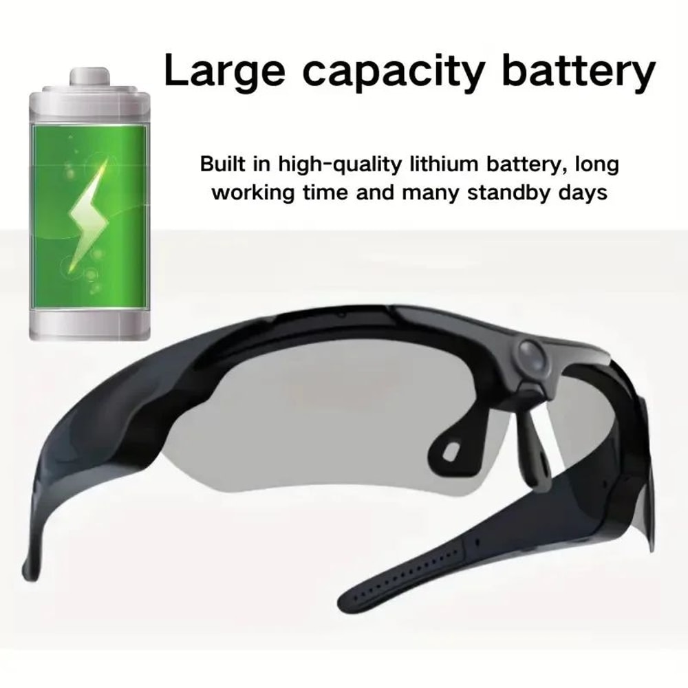 CaptureView HD Camera Glasses 1080p Video Recording Smart Sunglasses 2