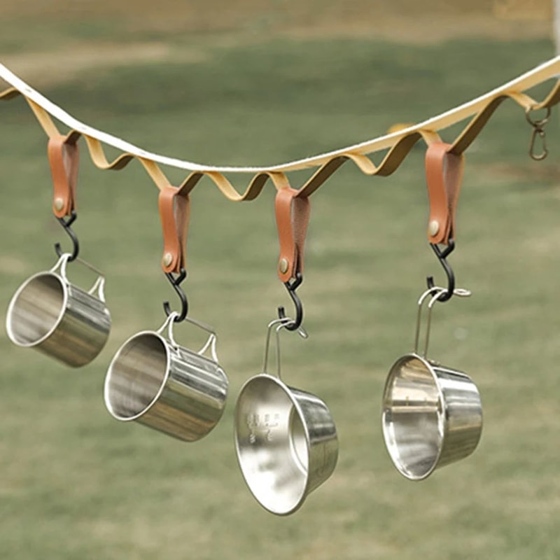 CampMate Multi Purpose Camping Hooks 10 Piece Portable Hanging Organizer Set 2