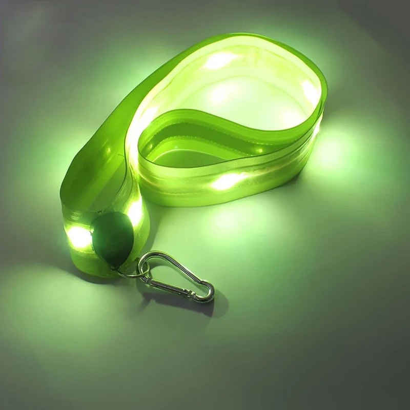 SafeGlow LED Reflective Shoulder Straps Rechargeable Night Safety Running Gear 1