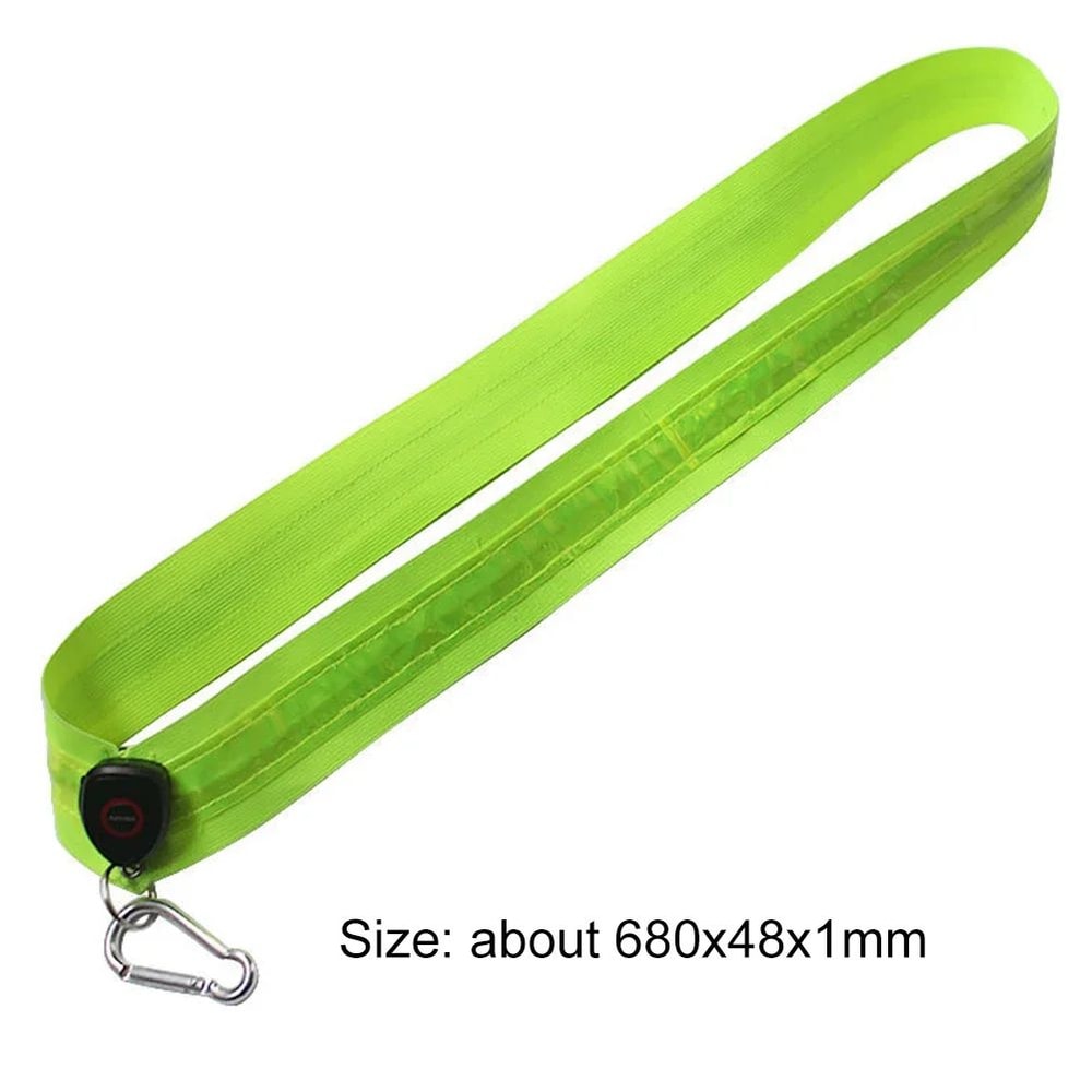 SafeGlow LED Reflective Shoulder Straps Rechargeable Night Safety Running Gear 5