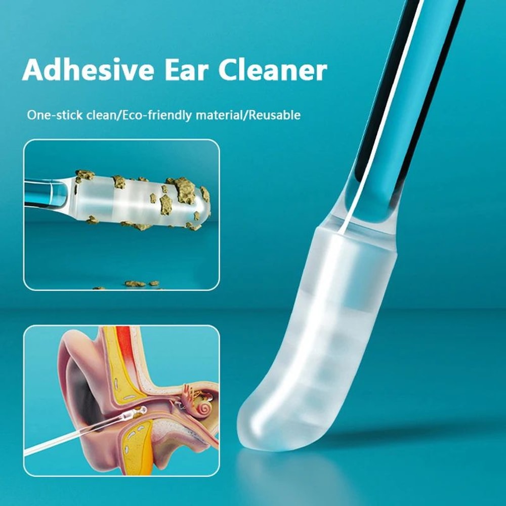 CleanEase Ear Wax Remover Silicone Ear Cleaner Disposable Ear Pick Set 0