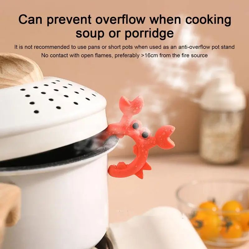 CrabGrip Silicone Utensil Rest Heat Resistant Spoon Holder Kitchen Counter Organizer 2