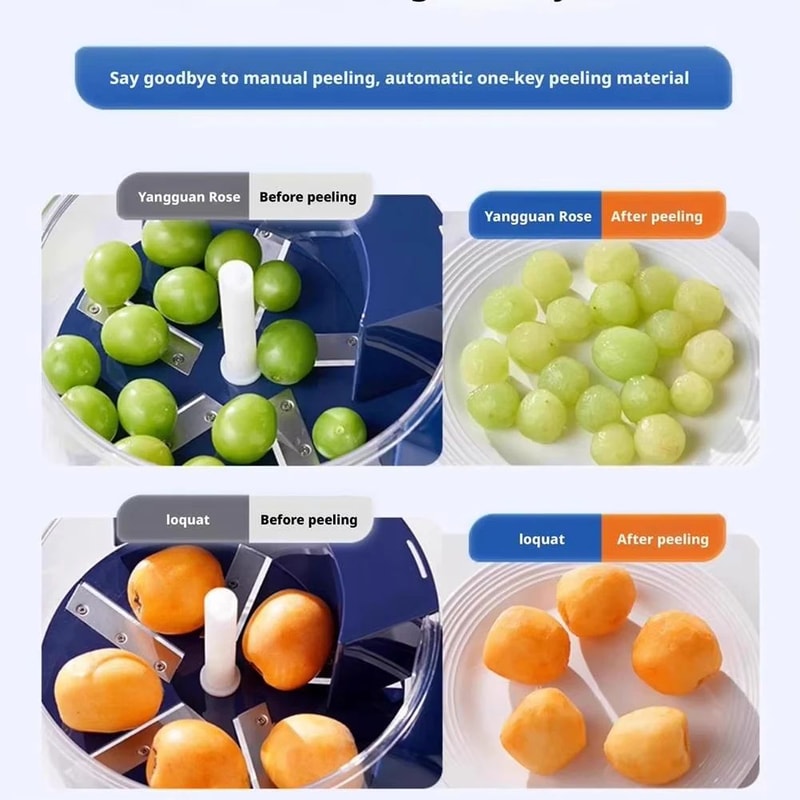 Automatic Electric Grape Peeler Hands Free Fruit Peeling Machine 2
