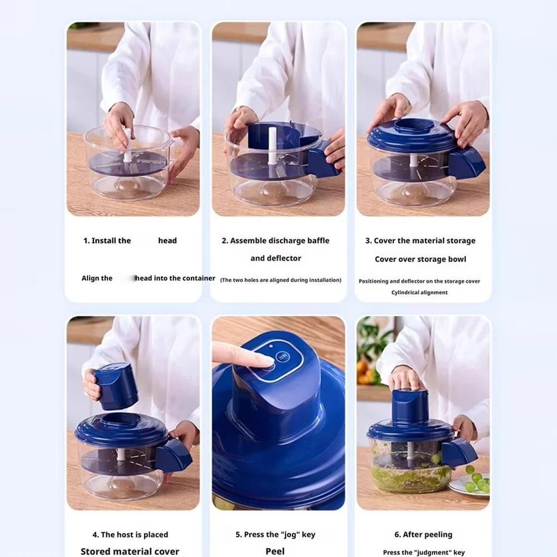 Automatic Electric Grape Peeler Rechargeable Fruit Peeling Machine 4