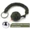 Tactical Paracord Keychain Steel Ball Self Defense Tool Survival Gear 0