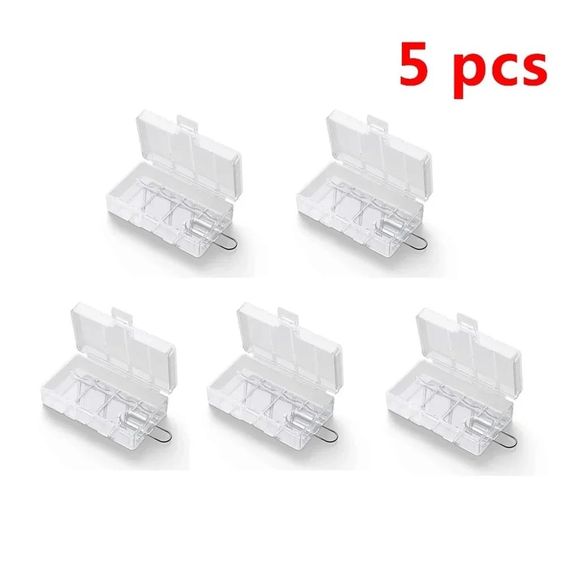 CR123 Battery Storage Case 2 Slot Protective Battery Holder 12