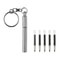 Mini Telescopic Keychain Pen Stainless Steel Portable Writing Tool 8