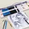 Canvas Roll Up Pencil Case Organizer For Pens Brushes And School Supplies 1