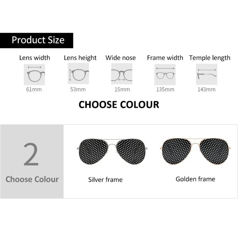 VisionRelief Pinhole Glasses For Eye Strain Relief And Natural Focus Training 1