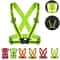 NightSafe Reflective Safety Vest Adjustable High Visibility Running Gear 0
