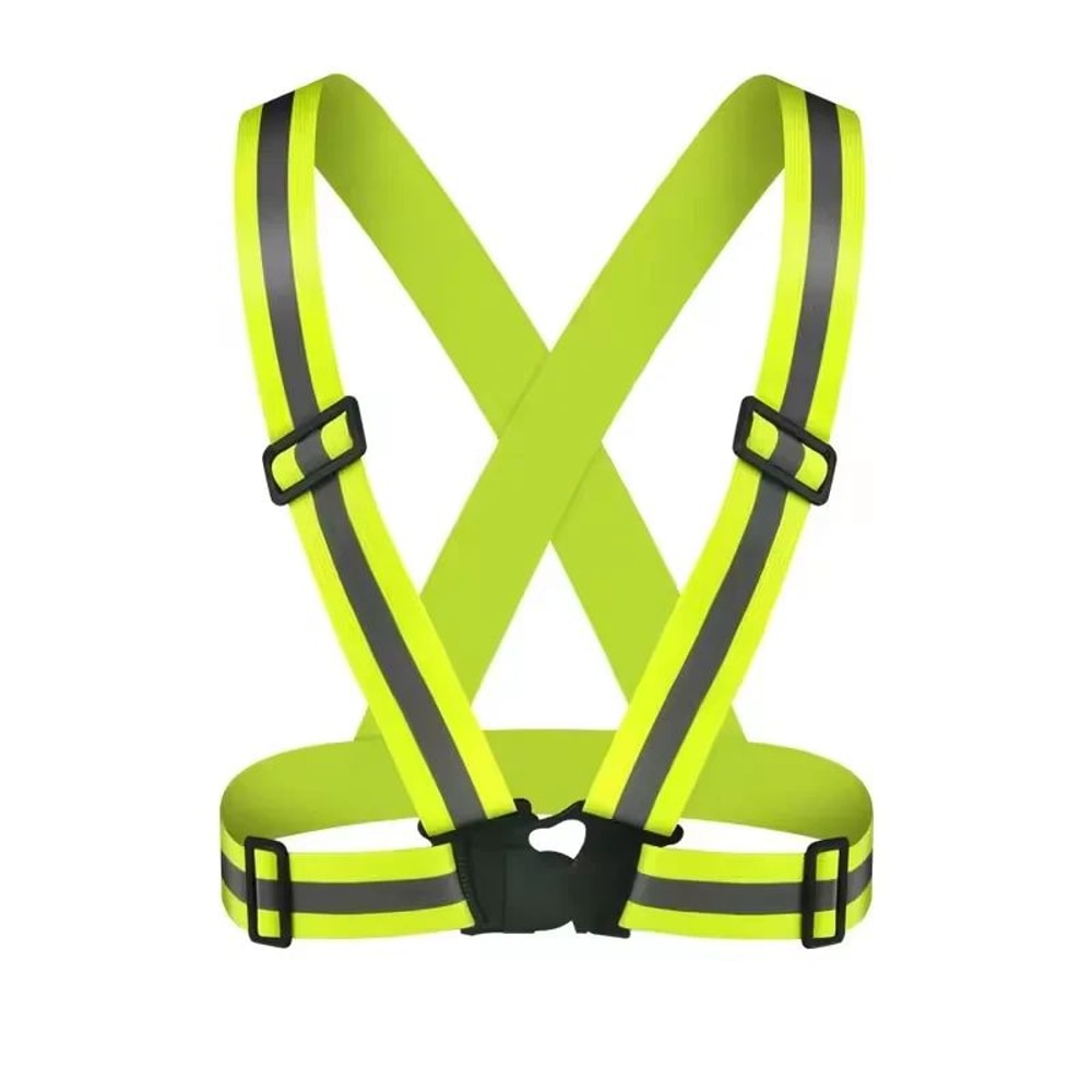 NightSafe Reflective Safety Vest Adjustable High Visibility Running Gear 9