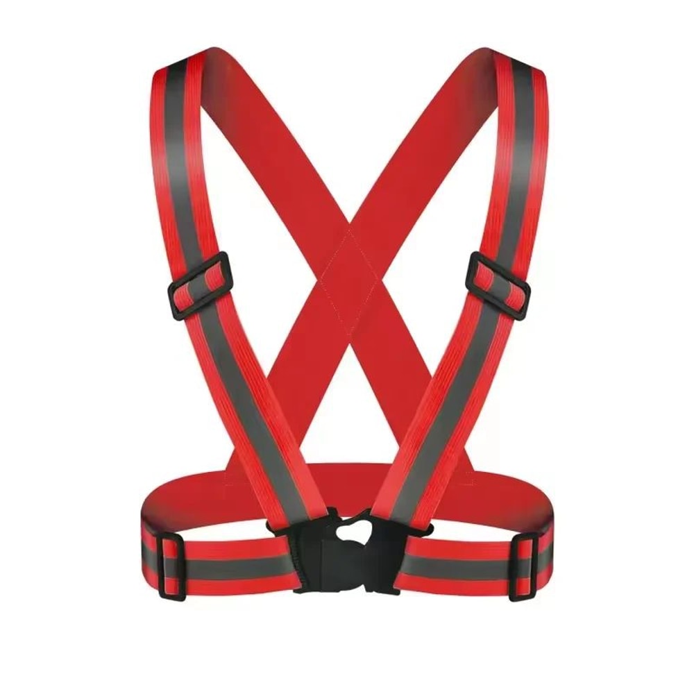 NightSafe Reflective Safety Vest Adjustable High Visibility Running Gear 8