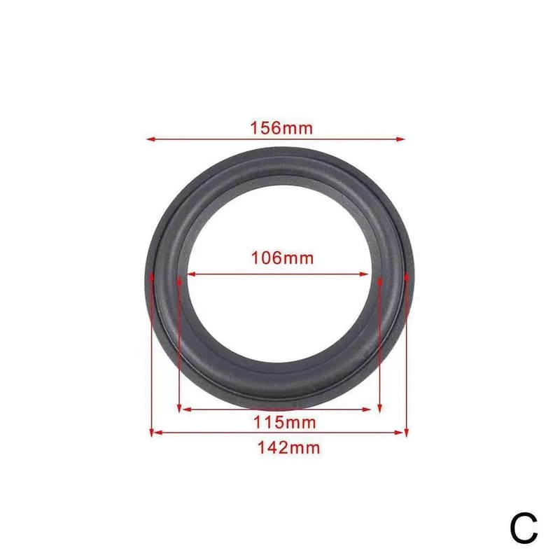 Speaker Repair Surround Rubber Edge Replacement For 4 To 12 Inch Speakers 8