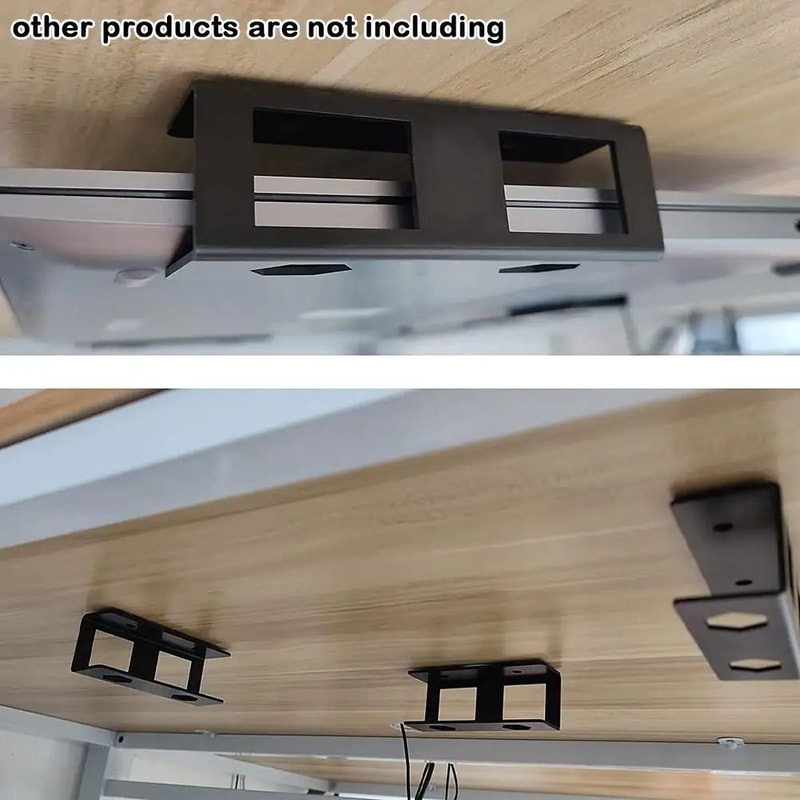 Under Desk Laptop Holder Space Saving Laptop Mount Organizer Stand 2