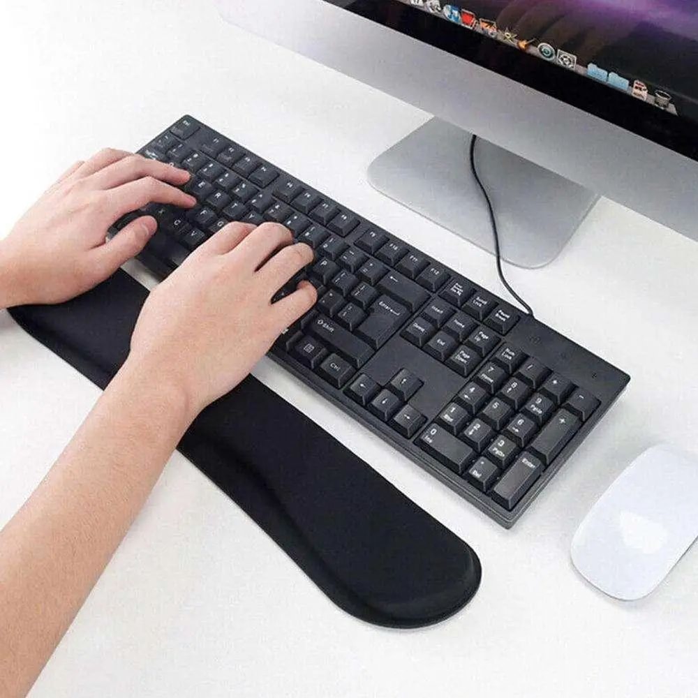 Keyboard Wrist Rest Pad Memory Foam Ergonomic Support For Gaming And Office 0
