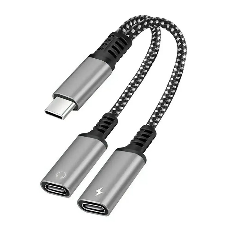 USB C Splitter Adapter With Audio And Fast Charging 2 In 1 4