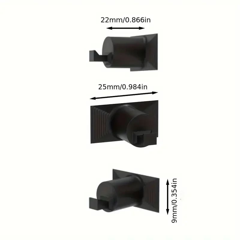 Heavy Duty Acoustic Panel Hooks No Drill Wall Mount Set 4