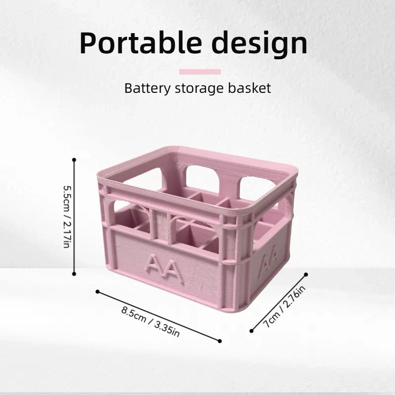 Retro Industrial Battery Storage Organizer Basket 5