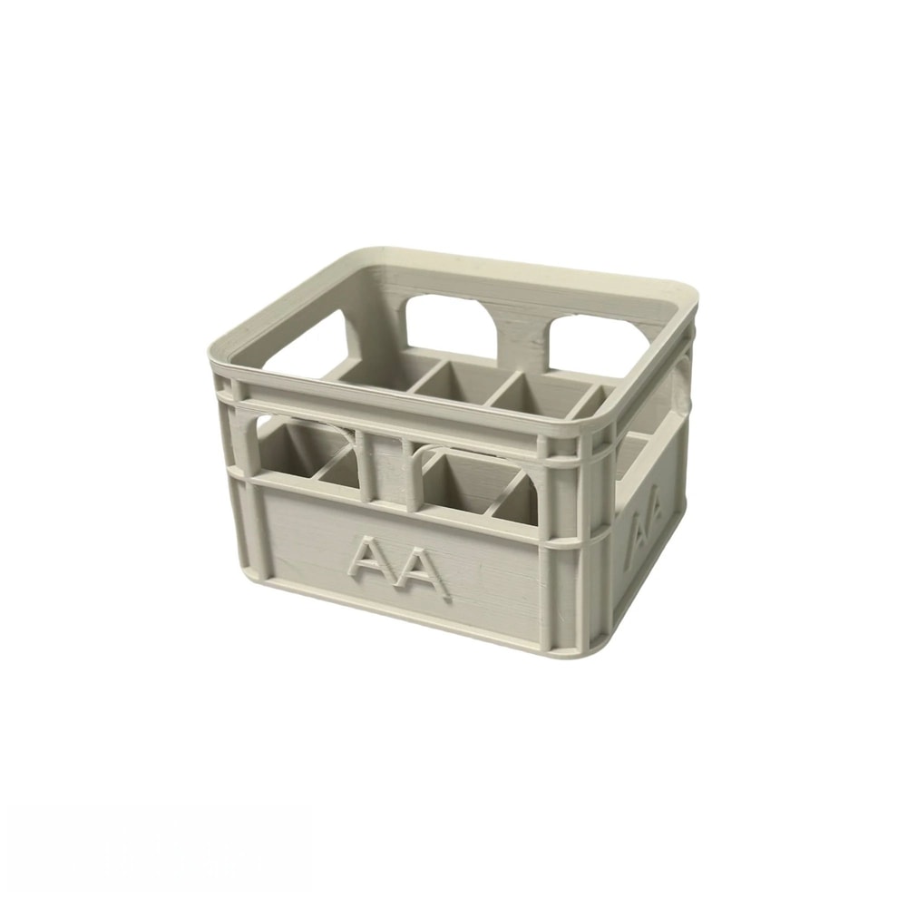 Retro Industrial Battery Storage Organizer Basket 8