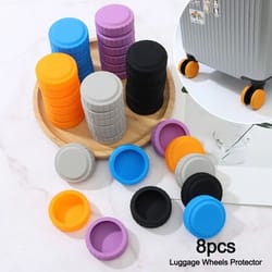 silent roll silicone luggage wheel covers