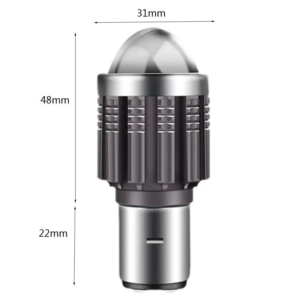 BA20D LED Motorcycle Headlight Bulb High Low Beam 5