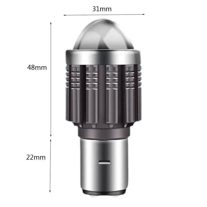 BA20D LED Motorcycle Headlight Bulb High Low Beam 5