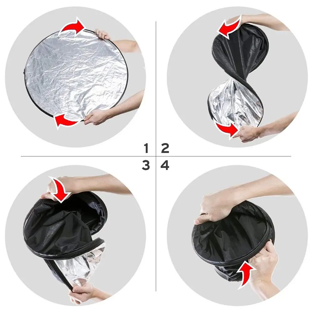 Portable 5 In 1 Photography Reflector Diffuser Kit 4