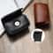 Portable Leather Folding Glasses Case 1