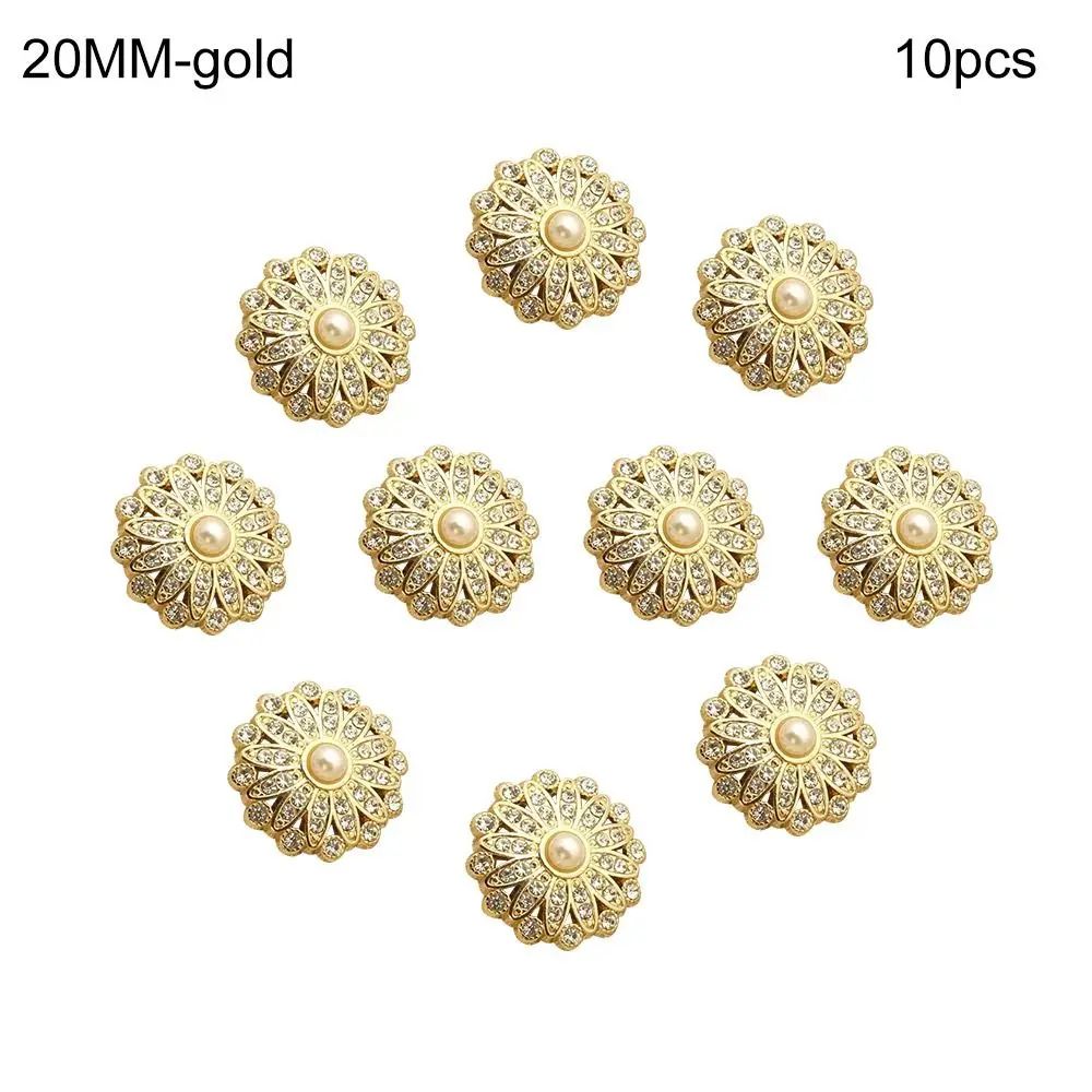 Vintage Pearl Diamond Sewing Buttons Set For DIY Clothing Crafts 10