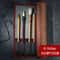 Chinese Style Bamboo Brush Holder Roll Up Case For Calligraphy Art Supplies 14