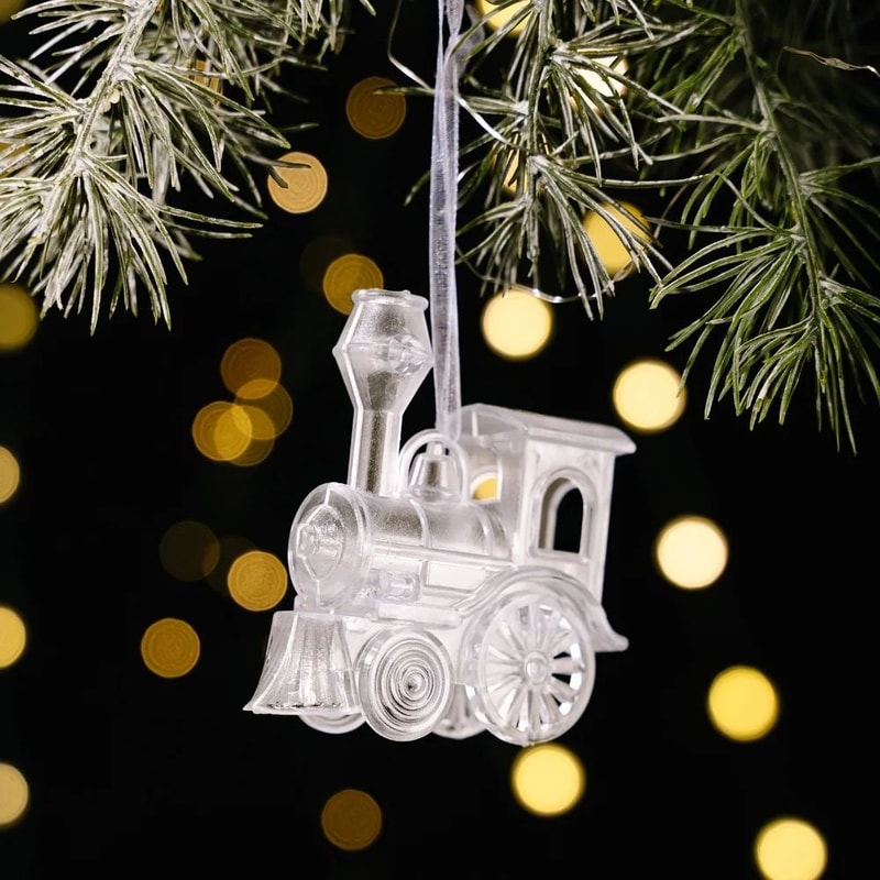 Transparent Acrylic Angel Christmas Tree Hanging Ornament Decor 10