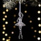 Transparent Acrylic Angel Christmas Tree Hanging Ornament Decor 13