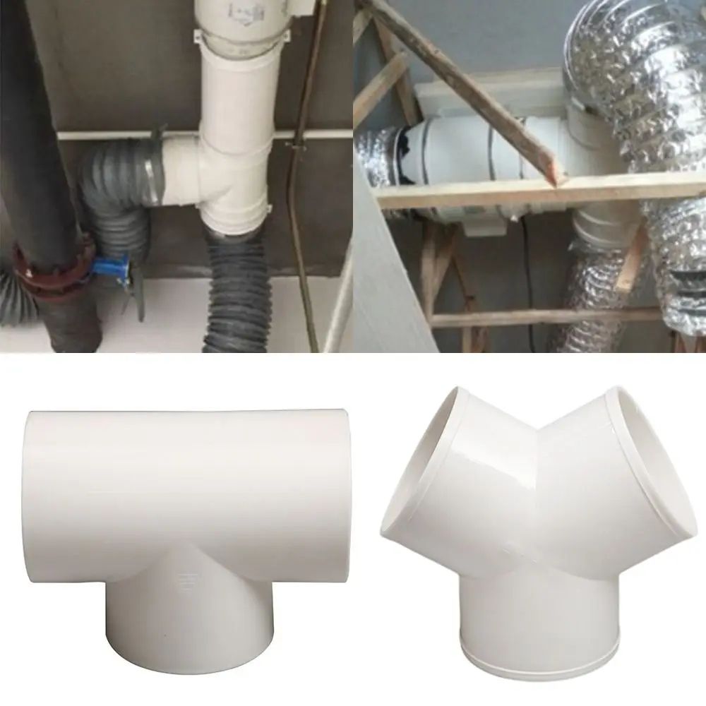 PVC Ventilation Duct Connector Splitter For Exhaust And Airflow Systems 0