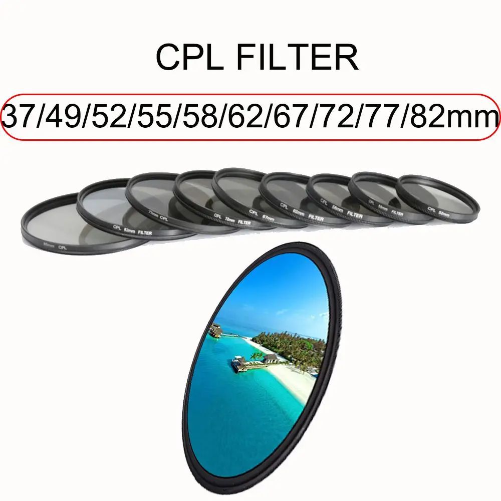 CPL Polarizing Camera Lens Filter For DSLR Photography 4