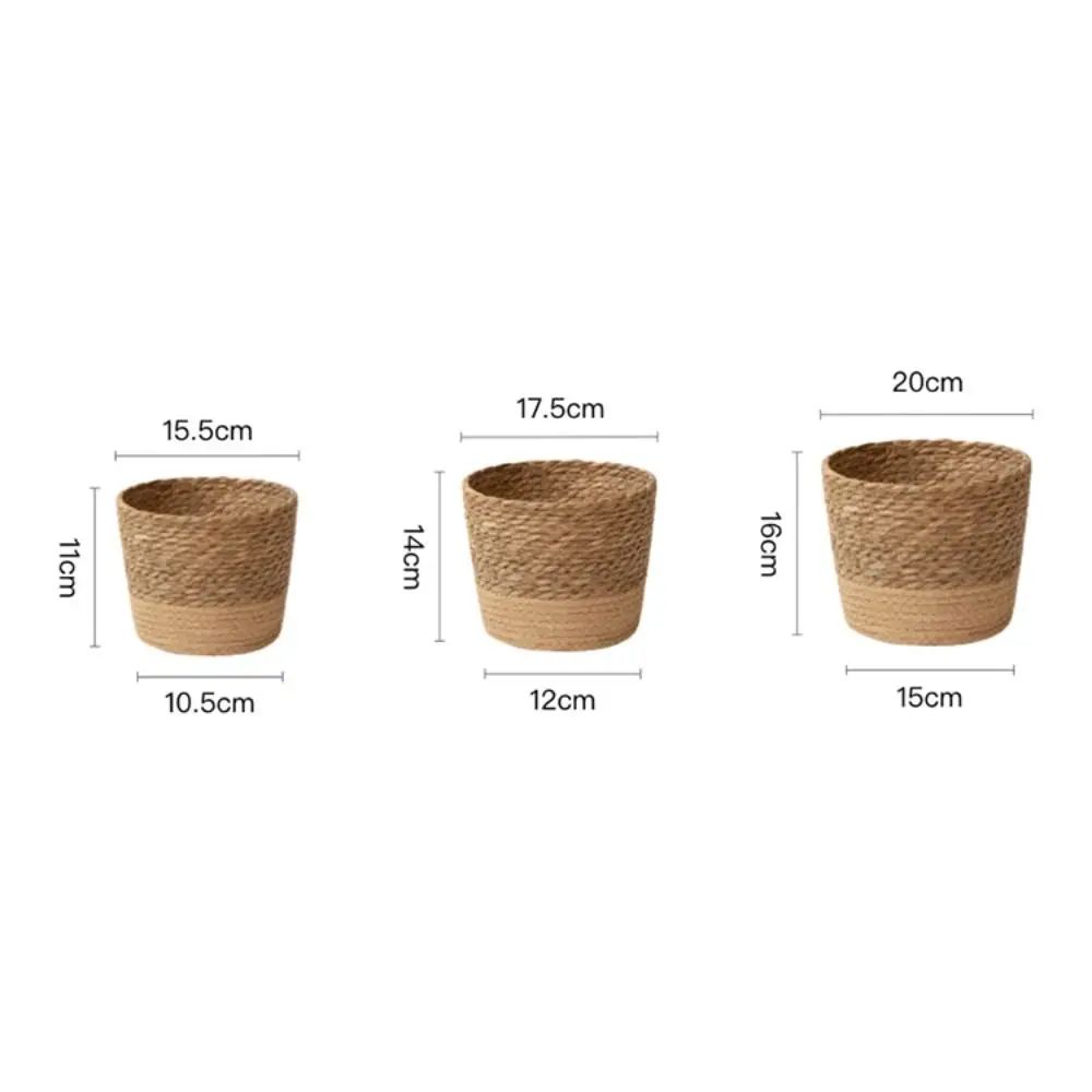 Handwoven Rattan Planter Basket For Indoor And Outdoor Plants 5