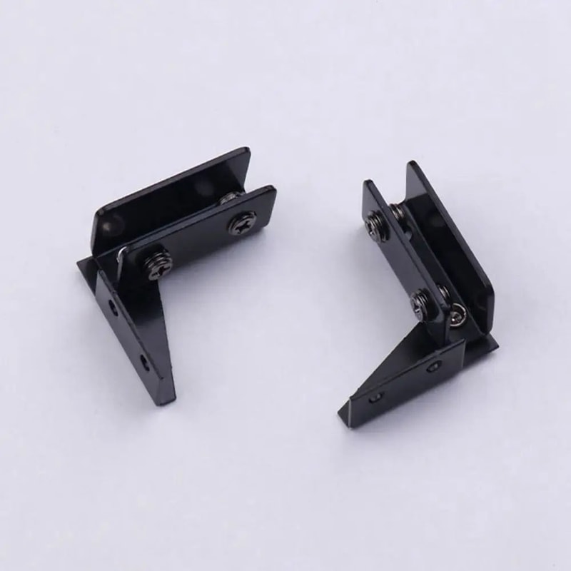 Glass Door Hinge Set For Wine Cabinet And Display Cabinets 7