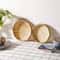 Handmade Bamboo Woven Bread Basket Tray 1