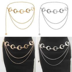 vintage moon waist chain belt for women