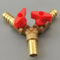 Brass Y Type Hose Barb Ball Valve Connector For Water Gas And Air Lines 2