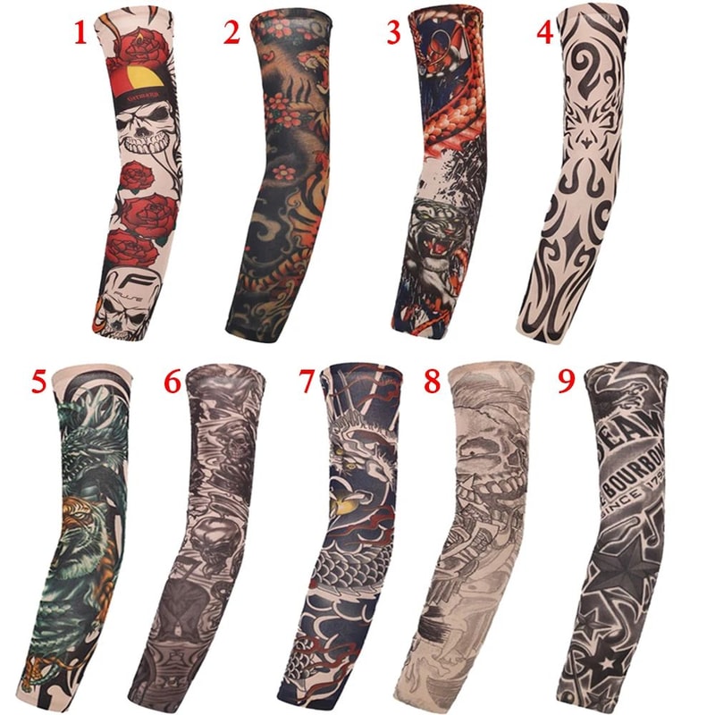 Flower Print UV Protection Arm Sleeves For Cycling Running And Outdoor Sports 5