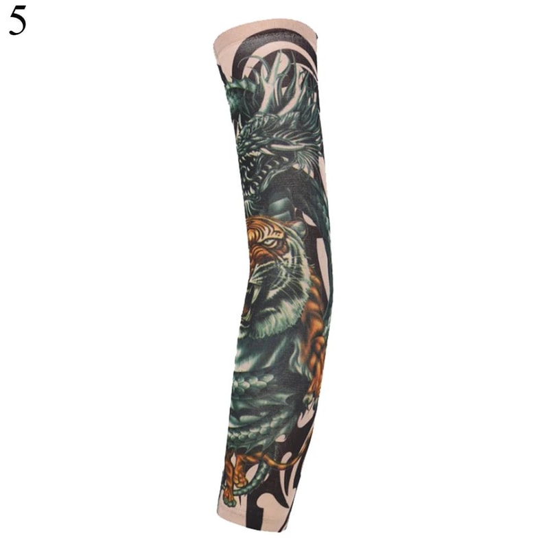 Flower Print UV Protection Arm Sleeves For Cycling Running And Outdoor Sports 10