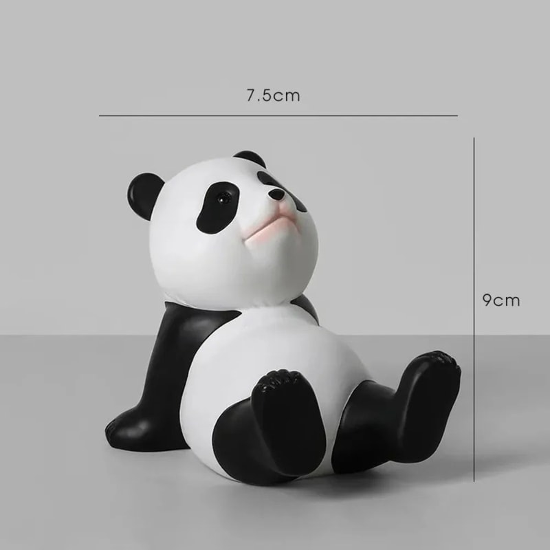 Panda Phone Holder Desk Decor Sculpture 5
