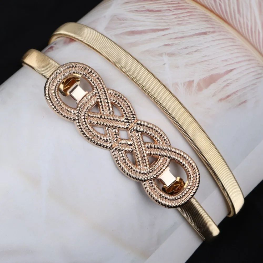 Luxury Elastic Gold Chain Waist Belt For Women 15