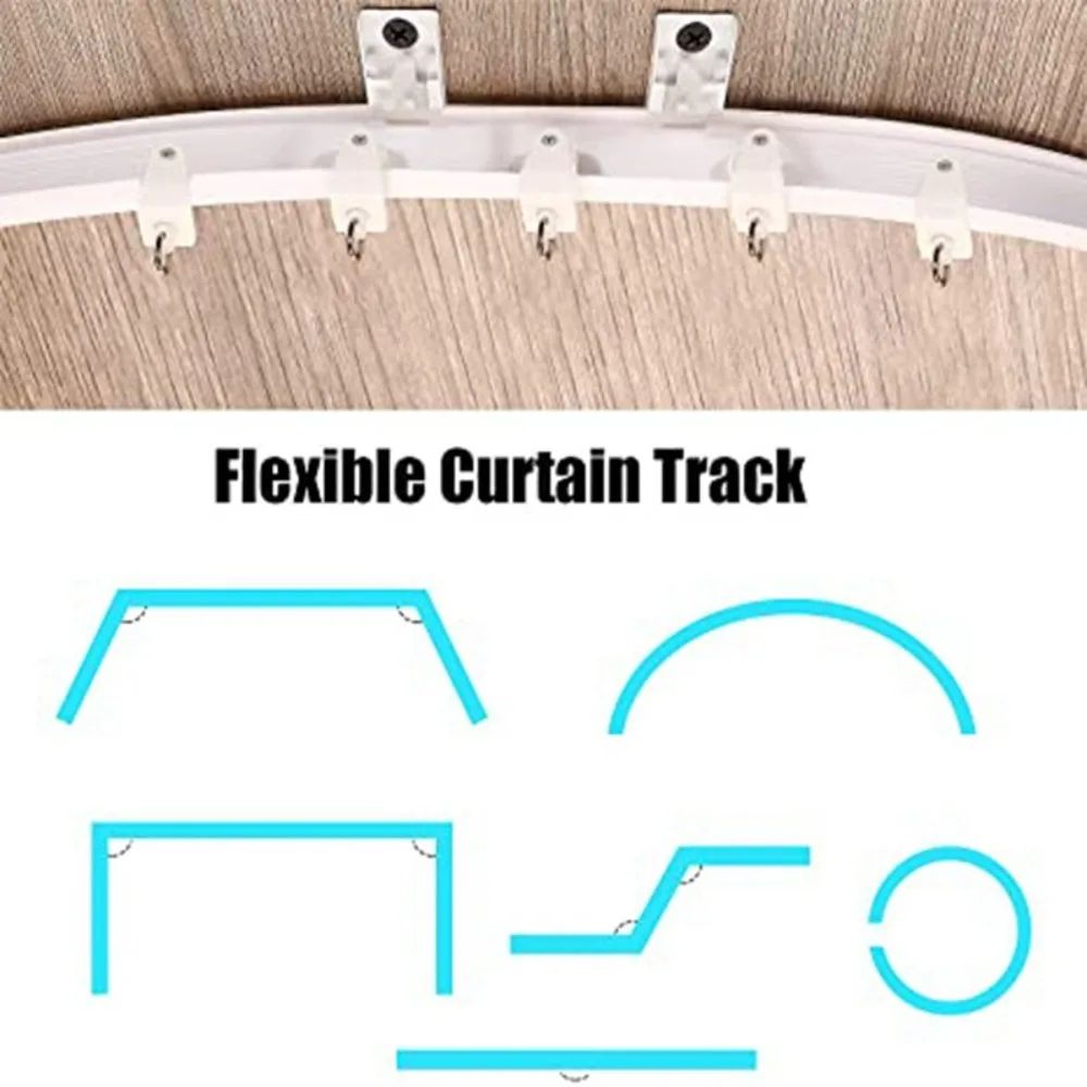 Flexible Silent Curtain Track Rail System 4