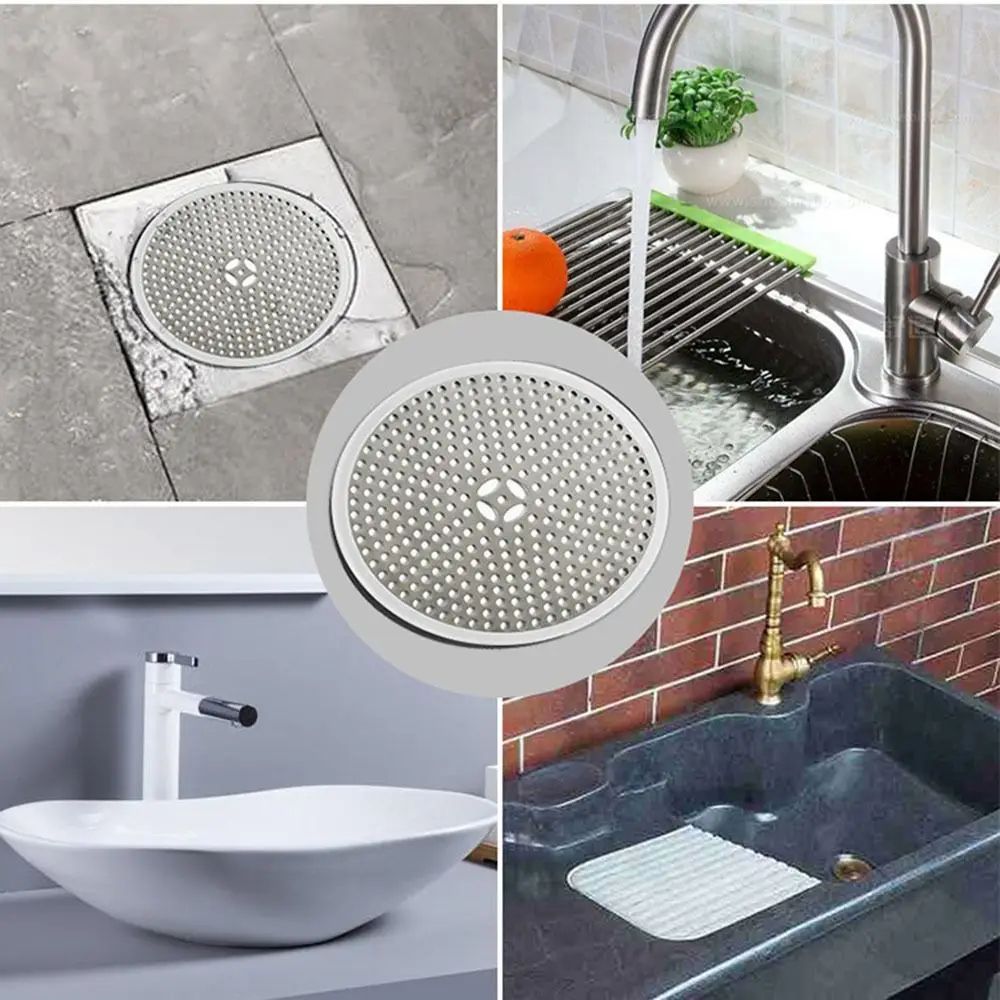 Stainless Steel Shower Drain Hair Catcher Filter 3