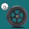 Heavy Duty Wheelchair Front Caster Replacement Wheel 2